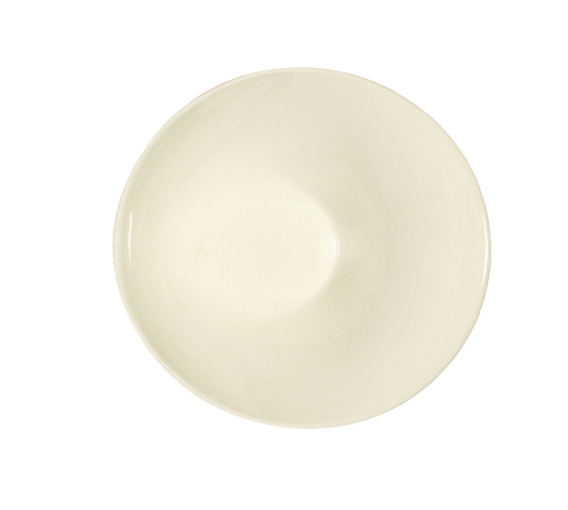 Schale Silhouette 15 cm in Cremeweiß mit sanft geschwungener Form