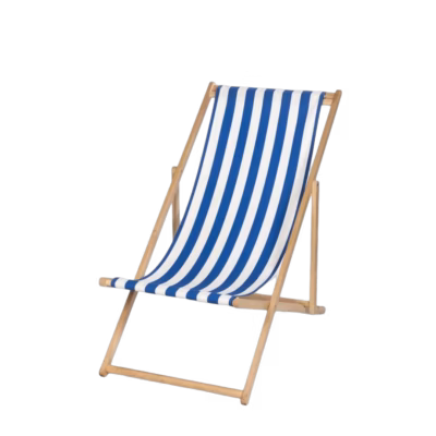 Liegestuhl blau/weiß – Frühling / Sommer mieten bei Unique Event Rental Hamburg