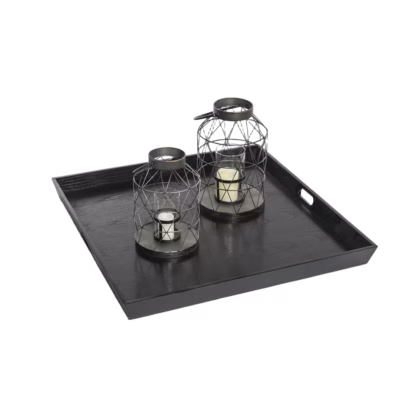 Holztablett 80×80 cm schwarz – Accessoires mieten bei Unique Event Rental Hamburg
