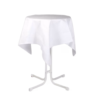 Tischdecke, weiß 140x140cm – Tischwäsche und Zubehör mieten bei Unique Event Rental Hamburg
