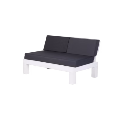Valencia Sofa 2-Sitzer in Polster graphitgrau – Sofas mieten bei Unique Event Rental Hamburg