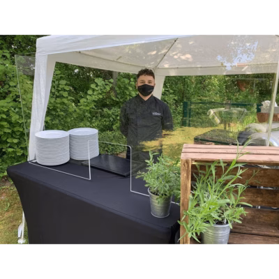 Buffetschutz Acryl S – Buffetmobiliar mieten bei Unique Event Rental Hamburg