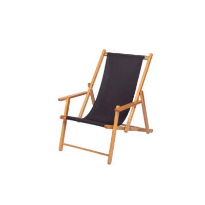 Liegestuhl schwarz in schwarzer Bezug – Frühling / Sommer mieten bei Unique Event Rental Hamburg