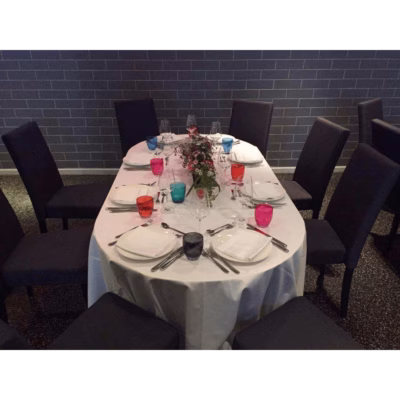 Stofftischdecke oval M – Tischwäsche und Zubehör mieten bei Unique Event Rental Hamburg