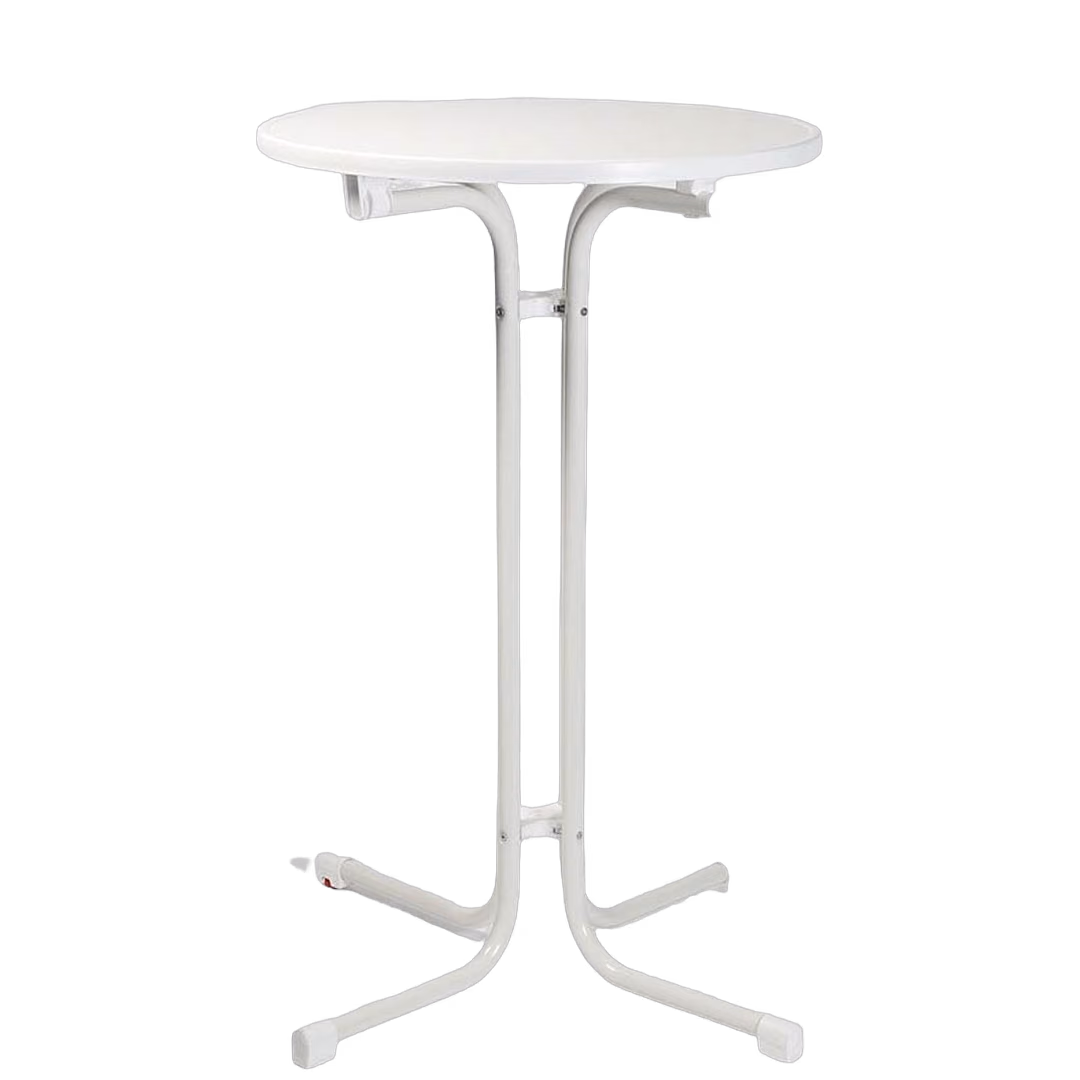 Stehtisch Standard 70 cm in weiß – Stehtische & Zubehör mieten bei Unique Event Rental Hamburg