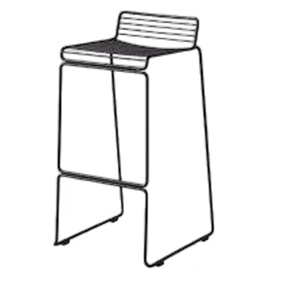 Barhocker HEE schwarz mieten bei Unique Event Rental Hamburg