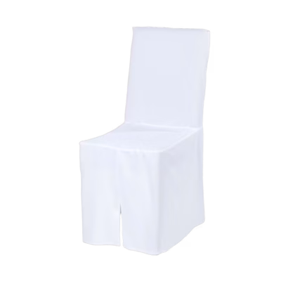 Husse weiß / Stuhl Ambiente – Stühle / Bänke / Zubehör mieten bei Unique Event Rental Hamburg