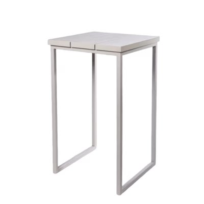 Stehtisch Sylt S Steel white in 65x60x110 cm – Stehtische & Zubehör mieten bei Unique Event Rental Hamburg
