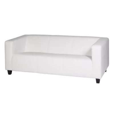 Cosmo Sofa 3-Sitzer weiß – Sofas mieten bei Unique Event Rental Hamburg