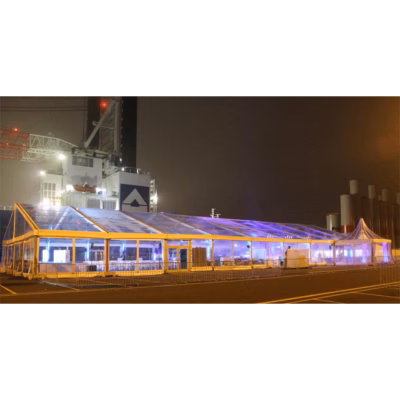 Giebelzelt transparent – Giebelzelte mieten bei Unique Event Rental Hamburg