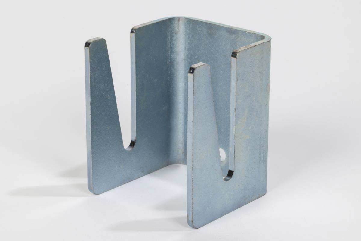 Stuhlverbinder Stockholm aus verzinktem Metall mit zwei Einhängeschlitzen