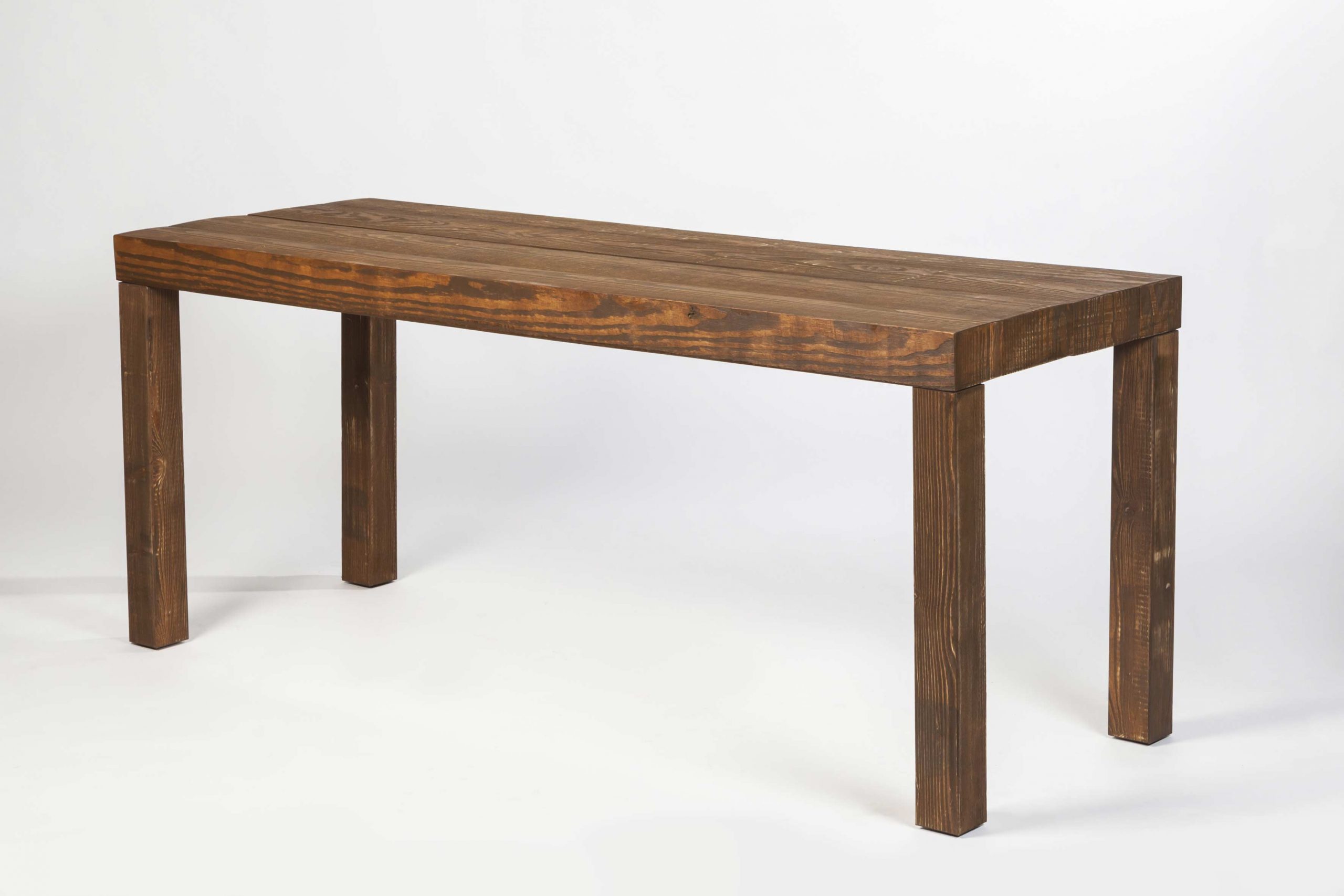 Dinnertisch Bari Wood L/65 aus antik gebeiztem Massivholz