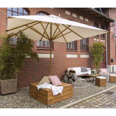 Sitzbank Schirm BARI mieten bei Unique Event Rental Hamburg