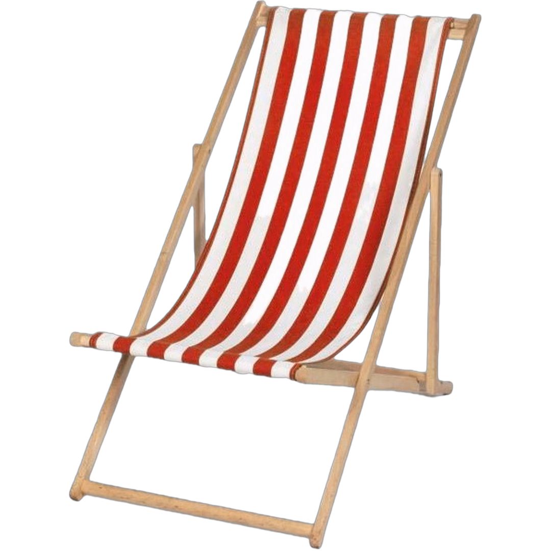 Liegestuhl rot/weiß – Frühling / Sommer mieten bei Unique Event Rental Hamburg